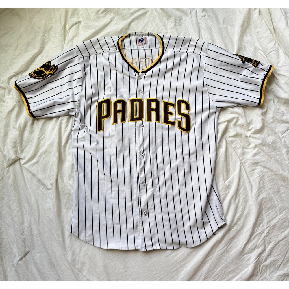 San Diego Padres Inspired Baseball Jersey Men's Size XL Pinstripe